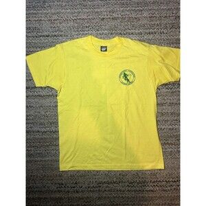 Vintage IAND Agency T Shirt Yellow Double Sided Single Stitched‎ USA Made